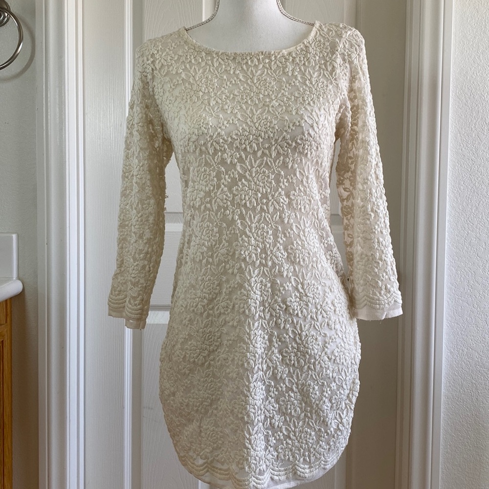 Jessica Simpson Maternity Lace Dress